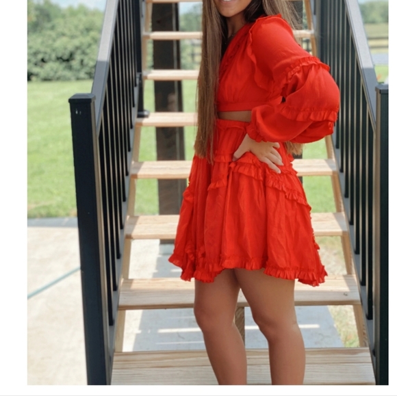 Peach Love dress color red size medium - Picture 4 of 15